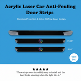 Acrylic Laser Car Anti-Fouling Door Sill Strips🎉4pcs🎉