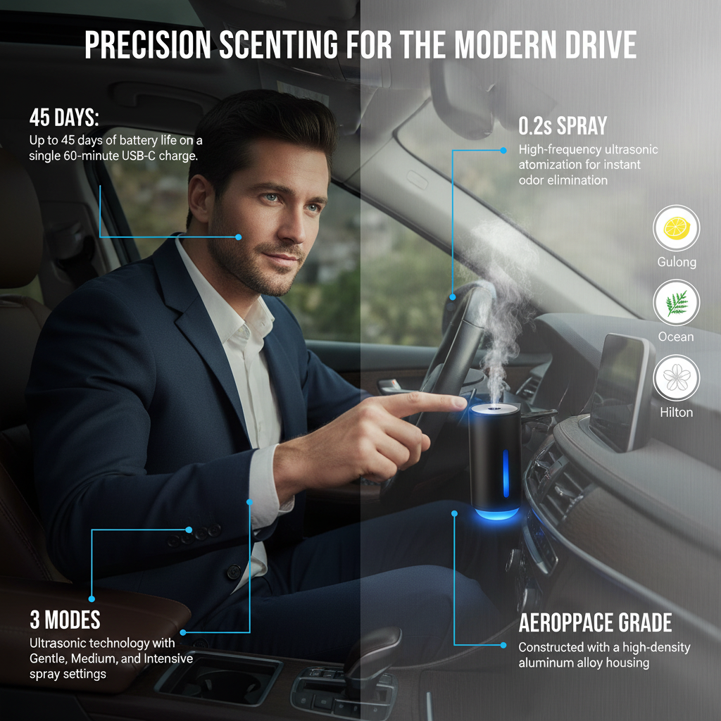 KoFlow Pro β Smart Car Vent Diffuser | Ultrasonic Aromatherapy