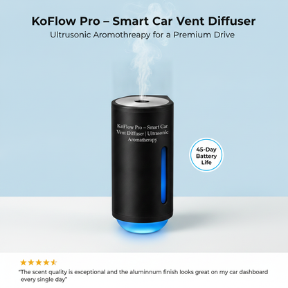 KoFlow Pro – Smart Car Vent Diffuser | Ultrasonic Aromatherapy