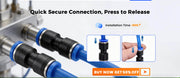 1/4" Pneumatic Push-to -Connect Fittings Kit