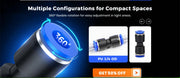1/4" Pneumatic Push-to -Connect Fittings Kit