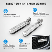 2 PCS Wind-Powered LED Car Lights
