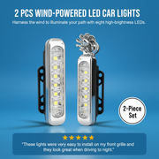 2 PCS Wind-Powered LED Car Lights